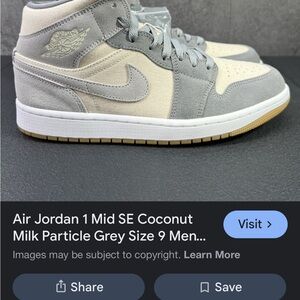 Jordan Sneakers in Cream and Gray